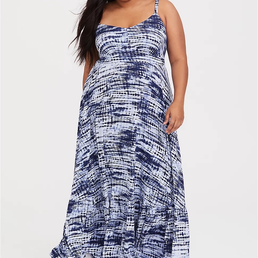 Torrid Super Soft Tye Died Maxi Dress Sz 1